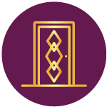 Decorative entrance door